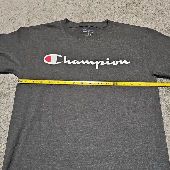 Champion Men's Dark Gray Short Sleeve Tee Size S - Picture 8 of 10